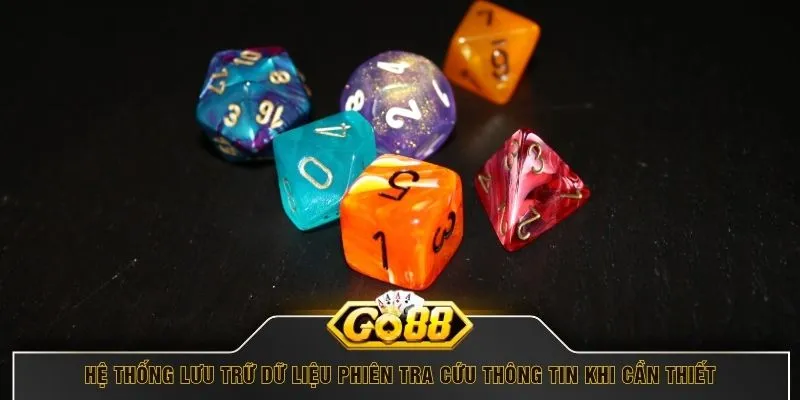 Hệ thống lưu trữ dữ liệu phiên tra cứu thông tin khi cần thiết